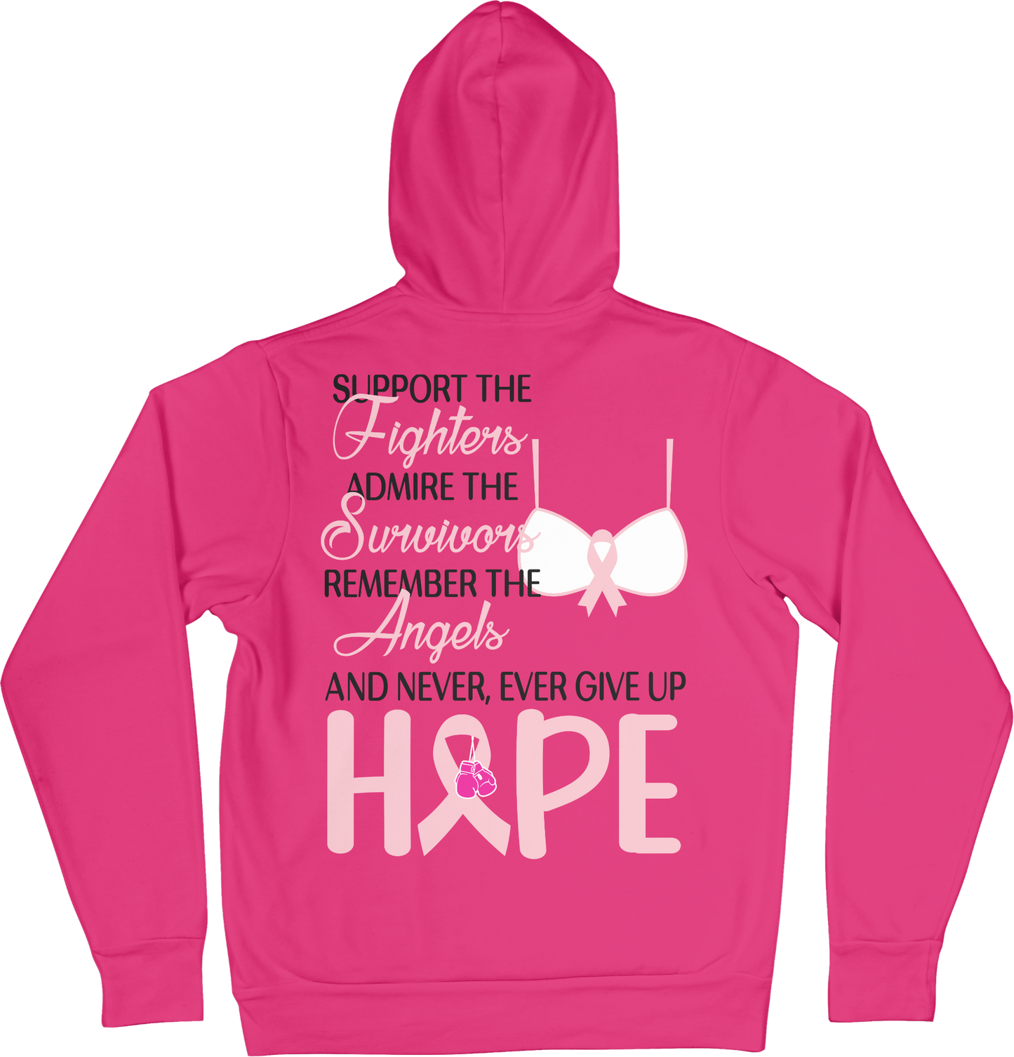 Pink breast cancer awareness hoodies hotsell